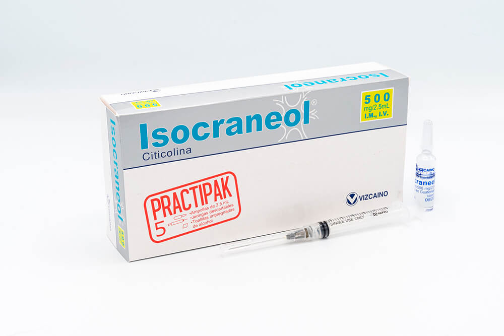 Isocraneol 500mg inyectable 5 ampollas